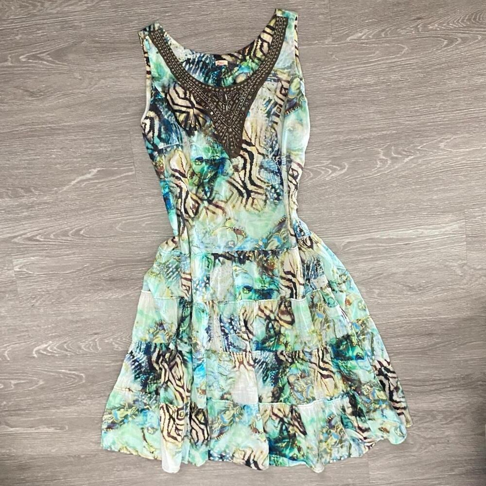 Early 2000s boho mermaidcore beaded dress